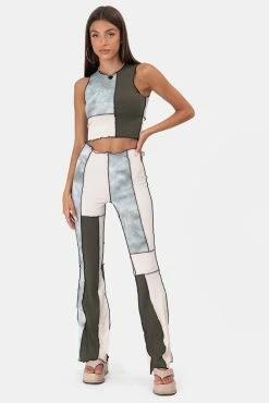 Adika Yoko Patchwork Crop Top OUTLET