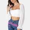 Adika Cinder Ruched Crop Top