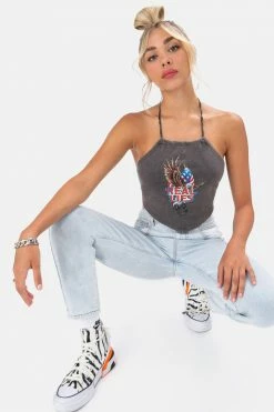 Adika OUTLET REAL Halter Top Chain Detail