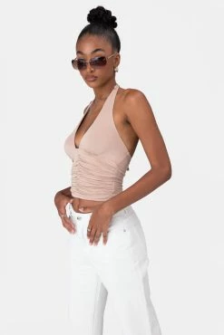 Adika Herald Ruched Halter Top