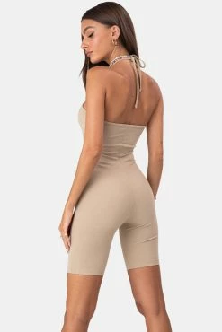 Adika OUTLET Savanah Halter Biker Unitard