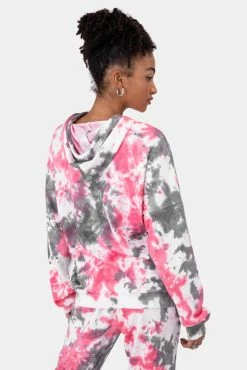 Adika Blush Tie-Dye Hoodie OUTLET