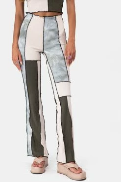 Adika Yoko Patchwork Flared Pants Clothing