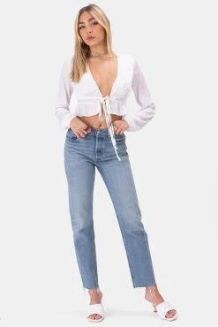 Adika OUTLET Middleton Tie-Front Crop Top