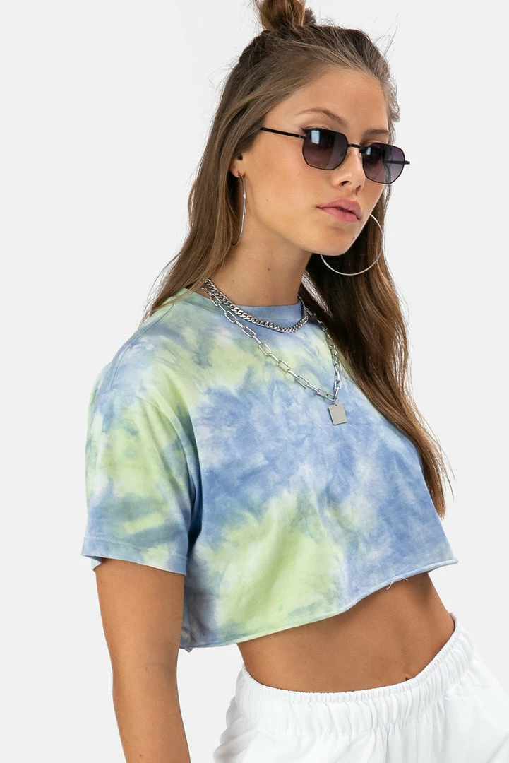 Flash Sale 🛒 Adika OUTLET Tie-Dye Crop Tee ⌛ 1 Adika OUTLET Tie-Dye Crop Tee