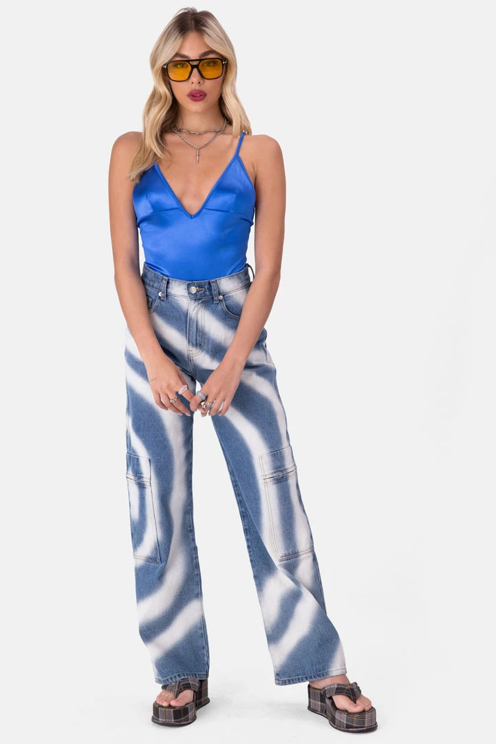 Hot Sale π Adika OUTLET Lapiz Satin Finish Bodysuit β¨ 2 Adika OUTLET Lapiz Satin Finish Bodysuit