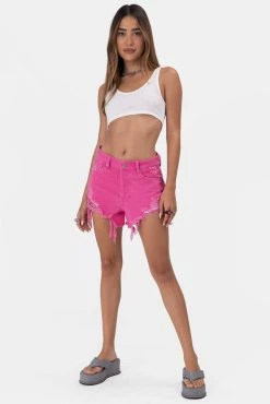 Adika Clothing Spears Ripped Denim Shorts