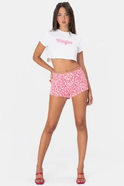 Adika OUTLET Leopard-Love Cropped Tee
