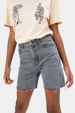 Adika Bottoms Blake Denim Biker Shorts
