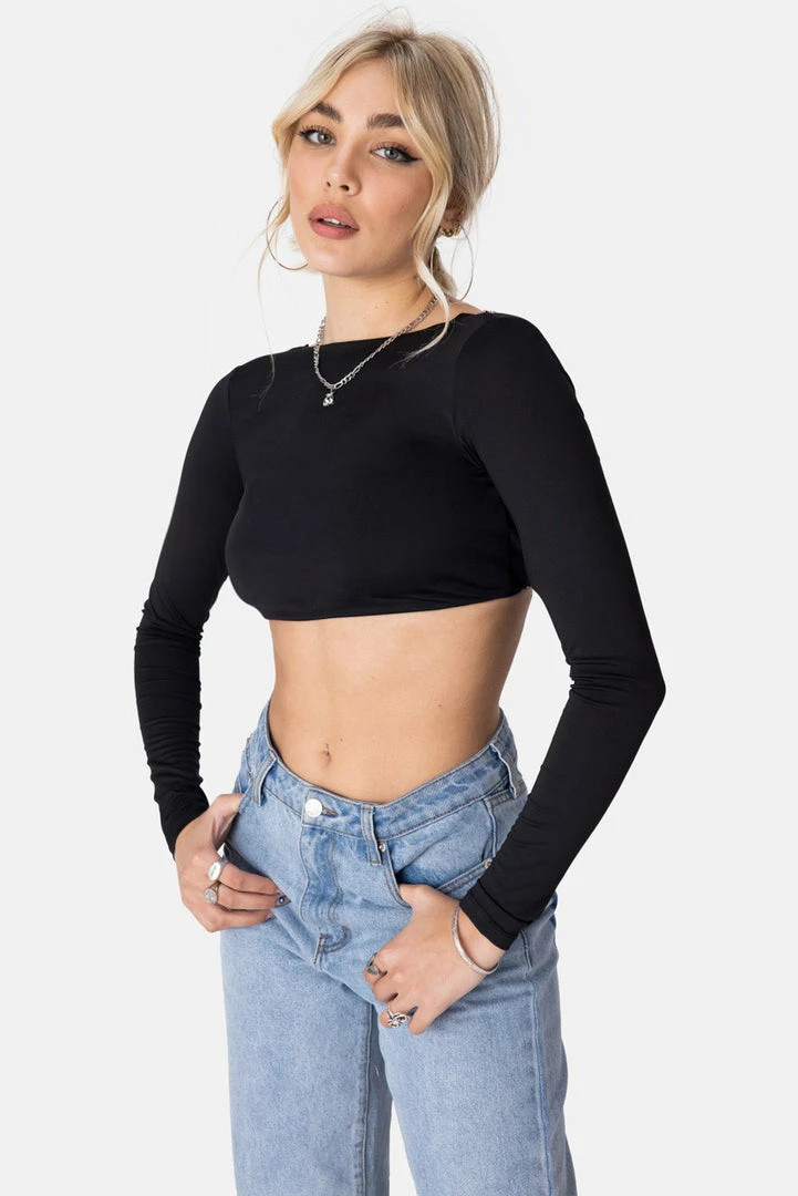 Wholesale ⌛ Adika Gee Open-Back Crop Top OUTLET ❤️ 2 Adika Gee Open-Back Crop Top OUTLET