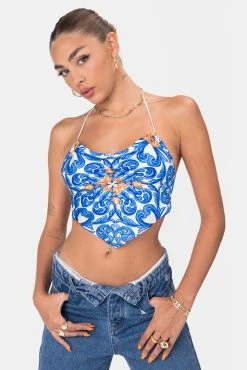 Adika Clothing Dynasty Handkerchief Halter Top