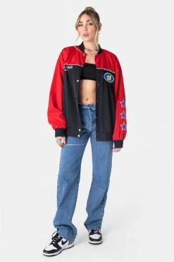 Adika WAVE Color-Block Bomber Jacket