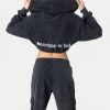 Adika OUTLET STAIRWAY TO HELL Cropped Zip Hoodie