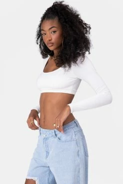 Adika Shayon Square Neck Crop Top Clothing