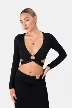 Adika OUTLET Anthony Tie-Waist Crop Top