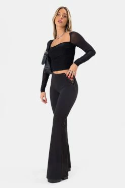 Adika Clothing Miles Ruched Mesh Top