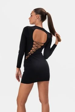 Adika Swish Strappy-Back Mini Dress