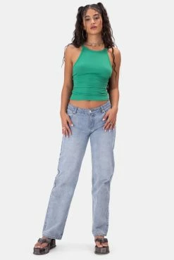 Adika Blade Cut-Out Ribbed Top