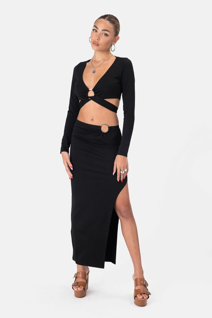 Cheap ๐ Adika Clothing Anthony Side Slit Maxi ๐ Skirt ๐ 1 Adika Clothing Anthony Side Slit Maxi Skirt