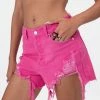Adika Clothing Spears Ripped Denim Shorts