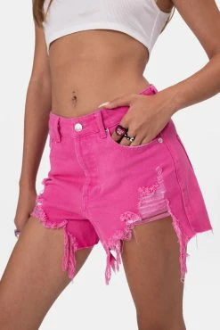 Adika Clothing Spears Ripped Denim Shorts