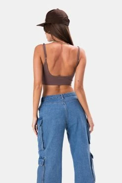 Adika Clothing Chino Ribbed Crop Top