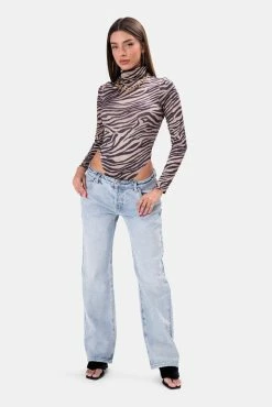 Adika Wildlife Turtleneck Bodysuit Clothing