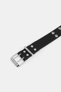 Adika Accessories Silver-Star Studded Belt