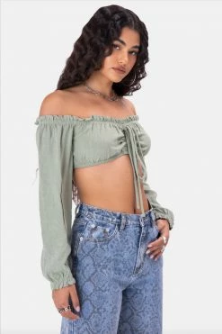 Coupon 🔥 Adika Islands Off-Shoulder Crop Top Clothing ✔️ 7 Adika Islands Off-Shoulder Crop Top Clothing