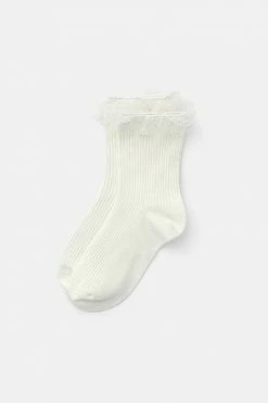 Adika Rogers Ruffle Trim Socks Accessories