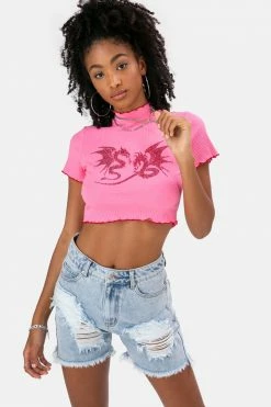 Adika Pyrus Rhinestone Crop Top OUTLET