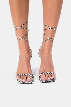 Adika New Shoes Daquiri Tie-Straps Heeled Sandals