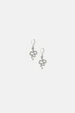 Adika Serpentine Charm Hoop Earrings Accessories