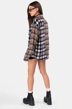Adika Balmonts Color-Block Plaid Jacket