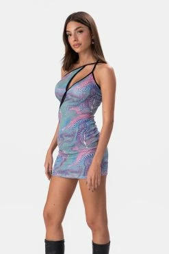 Adika Outta-Space Cut-Out Mini Dress Clothing