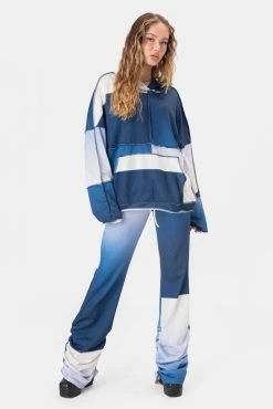 Adika Jensen Reverse-Seam Color-Block Hoodie