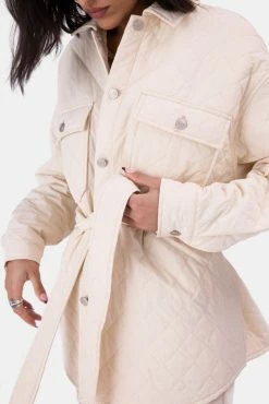 Buy 😉 Adika Bishop Quilted Belted Jacket 🌟 7 Adika Bishop Quilted Belted Jacket