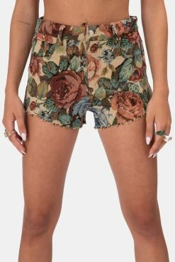 Buy ๐ Adika Flowerbed Tapestry-Style Shorts ๐ 7 Adika Flowerbed Tapestry-Style Shorts