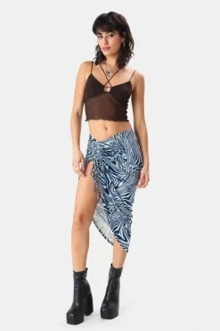 Adika Silverado Mesh Crop Top
