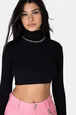 Adika Sparkz Cropped Lurex Sweater OUTLET