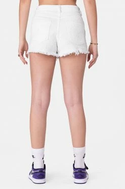 Best reviews of 🌟 Adika OUTLET Bell Distressed Pattern Denim Shorts 👏 8 Adika OUTLET Bell Distressed Pattern Denim Shorts