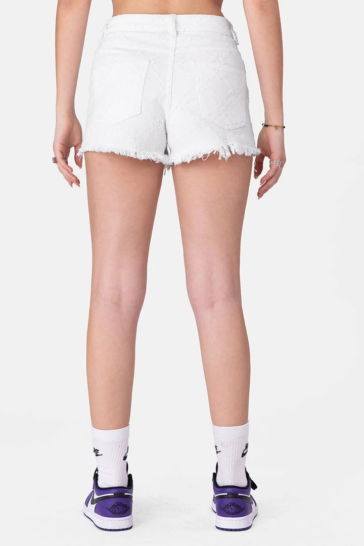 Best reviews of 🌟 Adika OUTLET Bell Distressed Pattern Denim Shorts 👏 4 Adika OUTLET Bell Distressed Pattern Denim Shorts