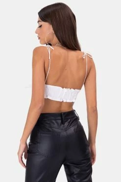 Budget 🤩 Adika OUTLET Rimes Front-Knot Bralette Top 🤩 9 Adika OUTLET Rimes Front-Knot Bralette Top