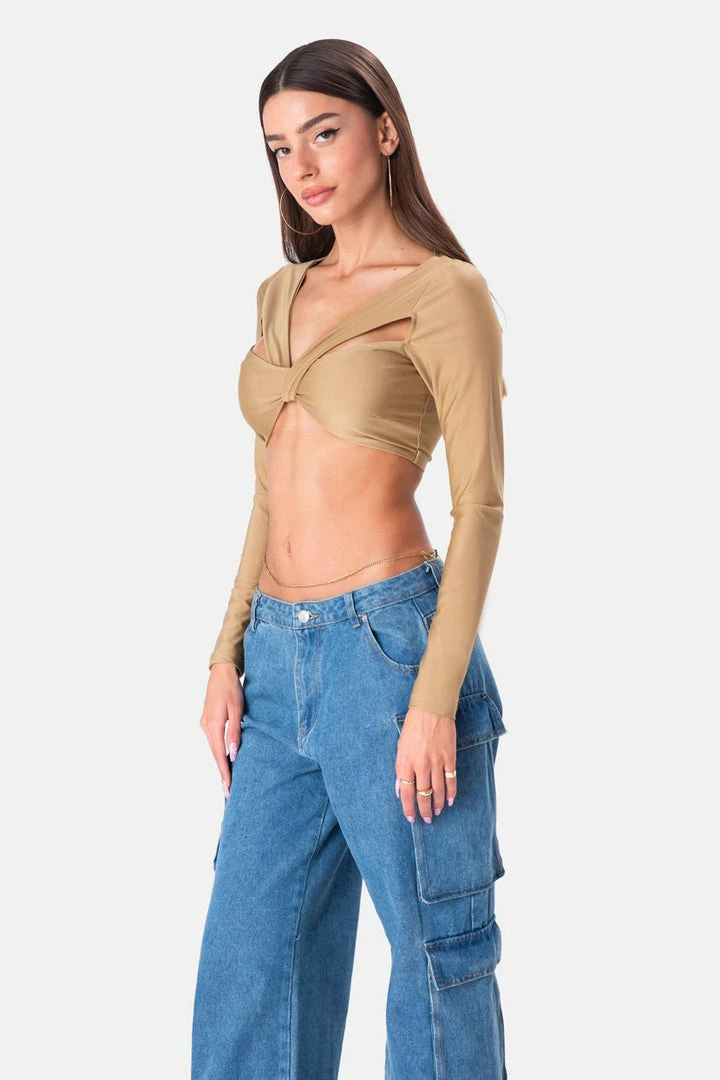 Hot Sale 🥰 Adika Clothing Ludacris Cut-Out Crop Top 😀 3 Adika Clothing Ludacris Cut-Out Crop Top