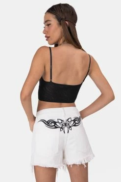 Adika Samba Mesh Crop Top