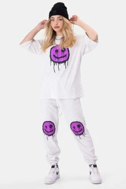 Adika SMILEZ Graffiti Print Sweatpants