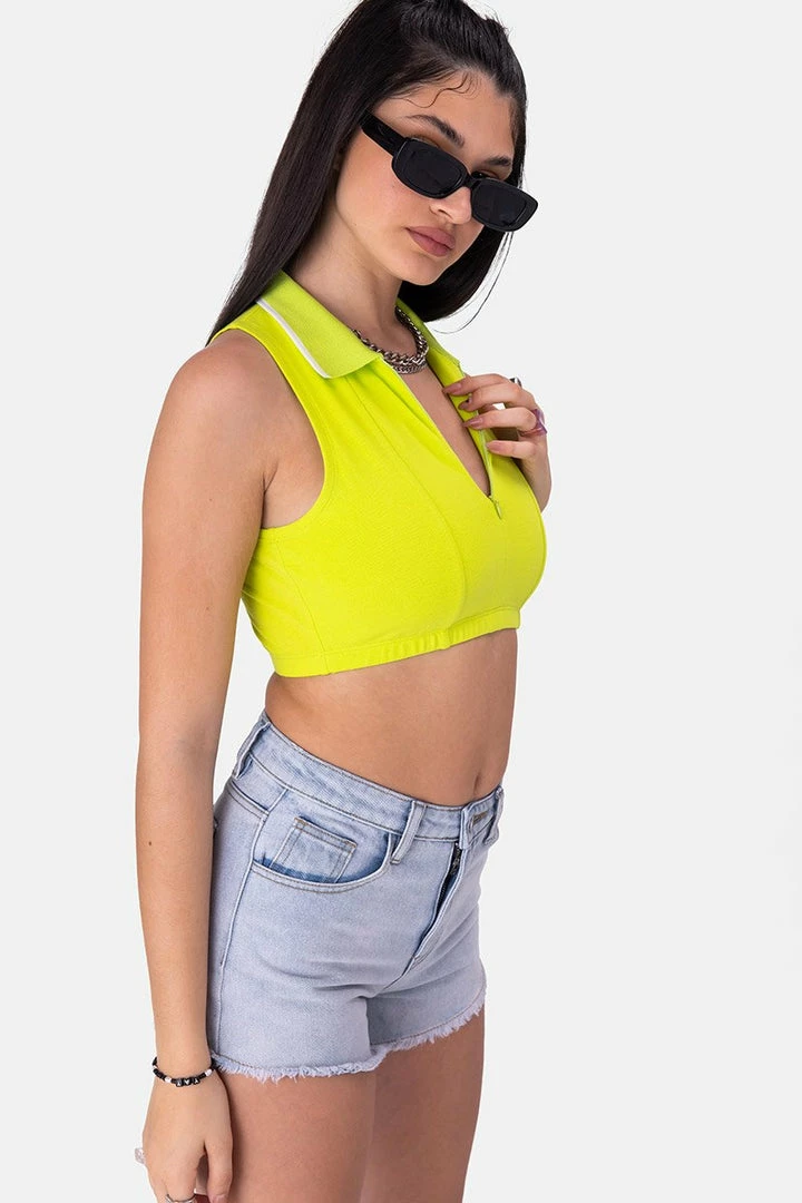Buy ✔️ Adika Vivid Front Zip Crop Top 🎁 3 Adika Vivid Front Zip Crop Top