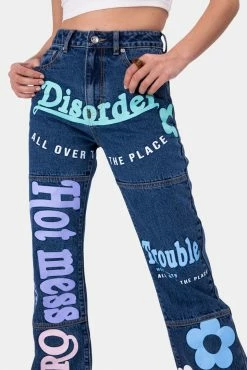 Best Sale ๐ Adika DISORDER Graphic ๐ Jeans | WIDE ๐ 9 Adika DISORDER Graphic Jeans | WIDE
