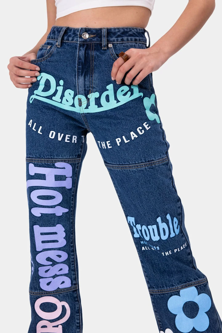Best Sale ๐ Adika DISORDER Graphic ๐ Jeans | WIDE ๐ 3 Adika DISORDER Graphic Jeans | WIDE