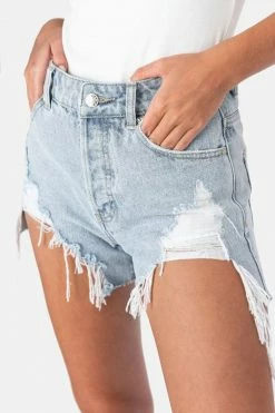 Adika Marie Ripped Denim Shorts